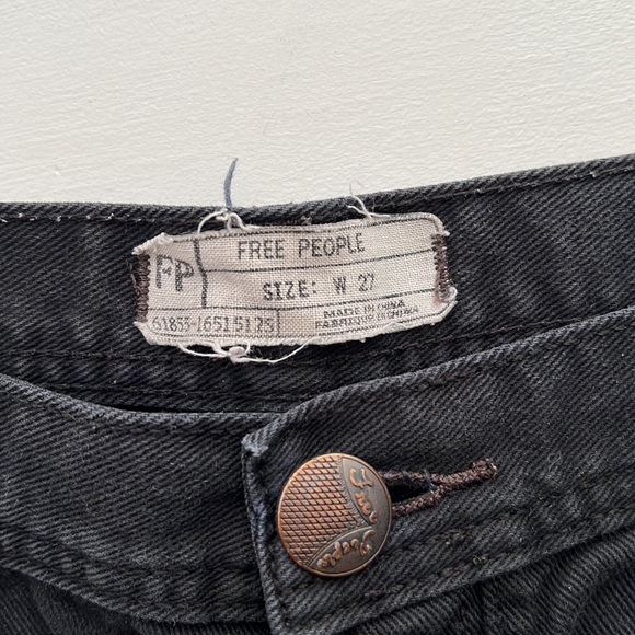 Free People Black denim Cutoffs - Picture 3 of 3